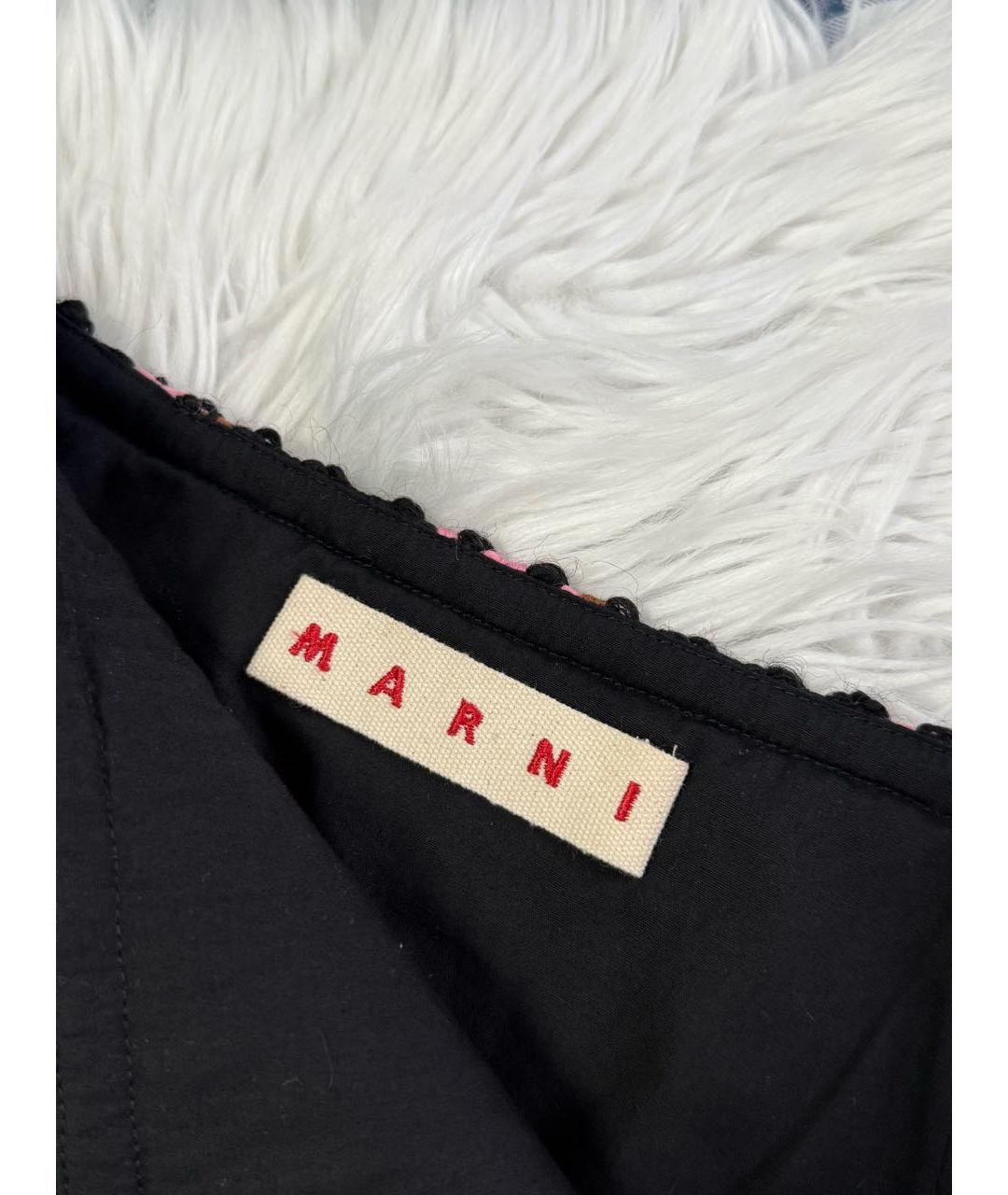 MARNI Розовая шерстяная юбка мини, фото 3