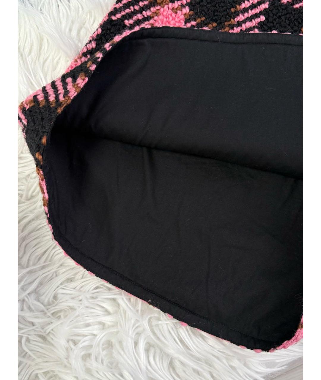 MARNI Розовая шерстяная юбка мини, фото 5