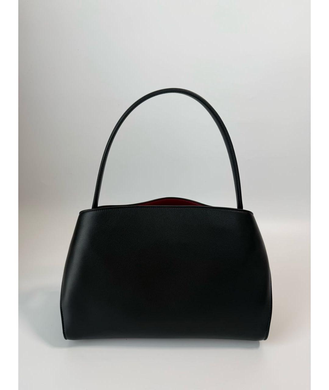 FERRAGAMO Черная кожаная сумка с короткими ручками, фото 3
