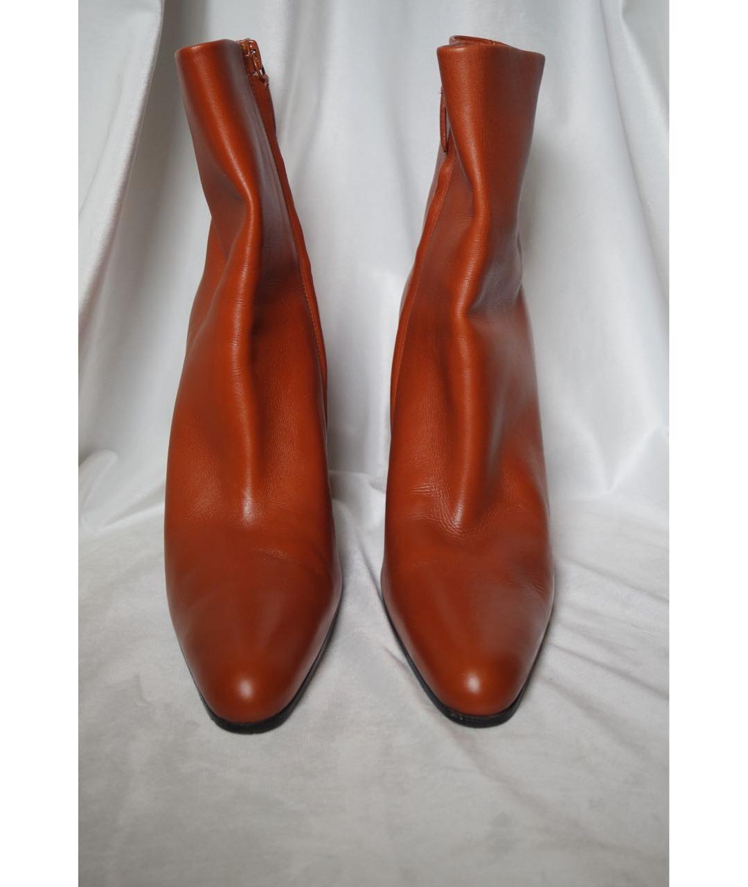 BALENCIAGA Коричневые кожаные сапоги, фото 2