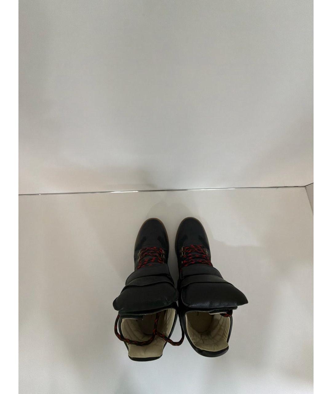 ISABEL MARANT Черные кожаные кроссовки, фото 3