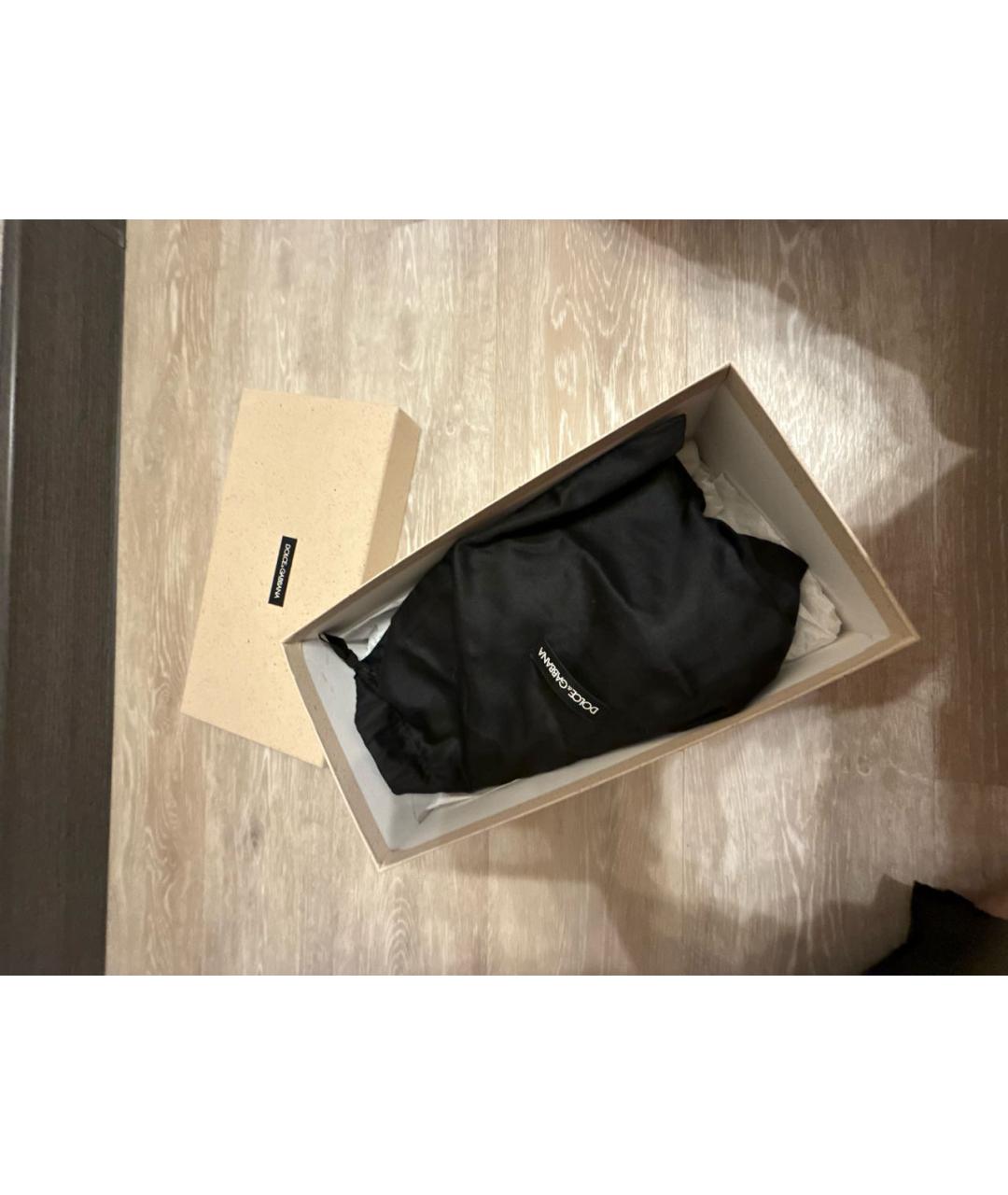 DOLCE&GABBANA Коричневые шлепанцы из экзотической кожи, фото 8