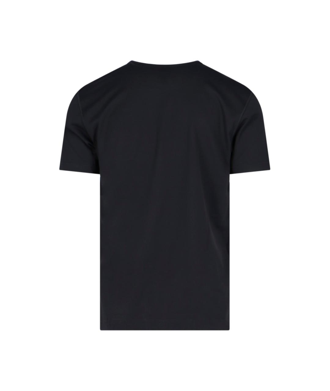 DOLCE&GABBANA Черная хлопковая футболка, фото 2