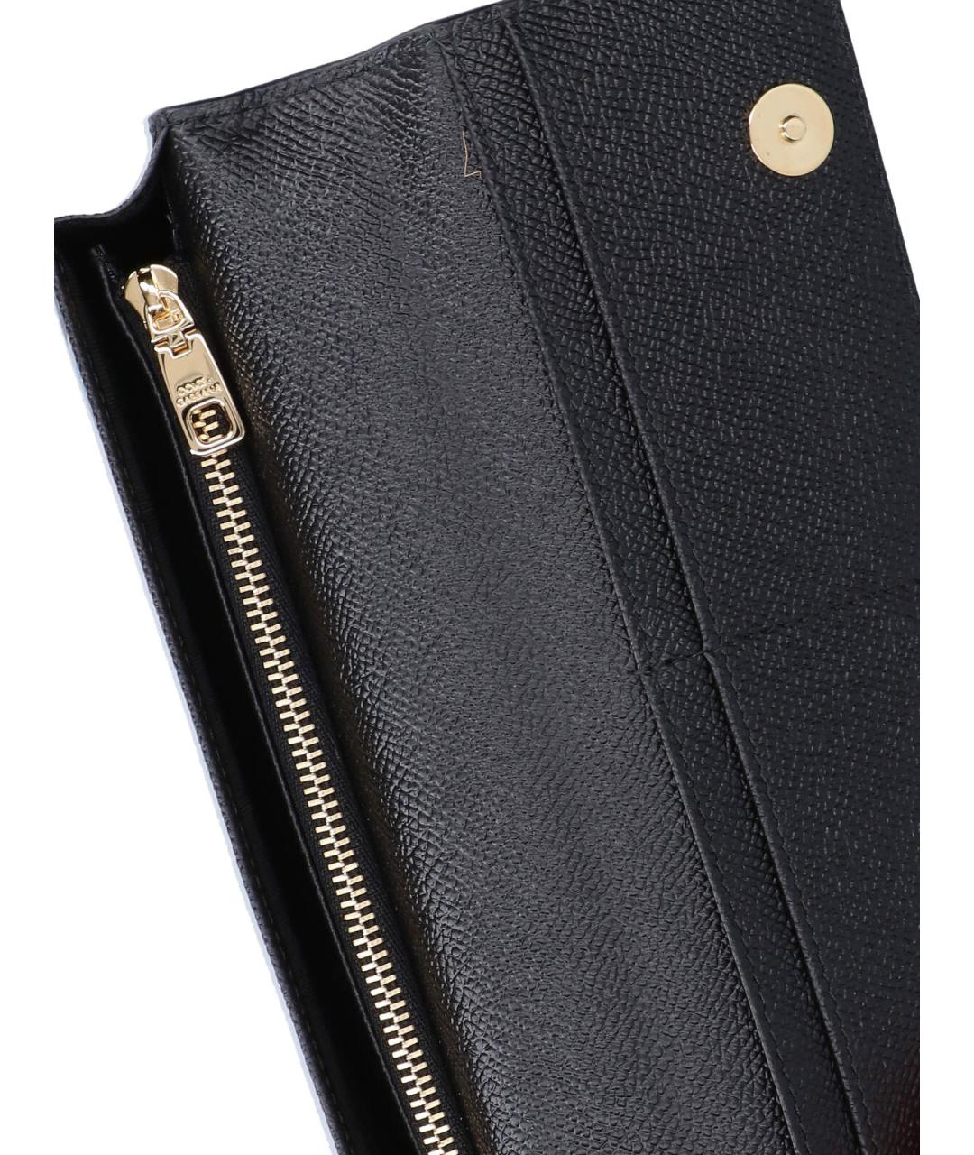 DOLCE&GABBANA Черная кожаная сумка с короткими ручками, фото 4