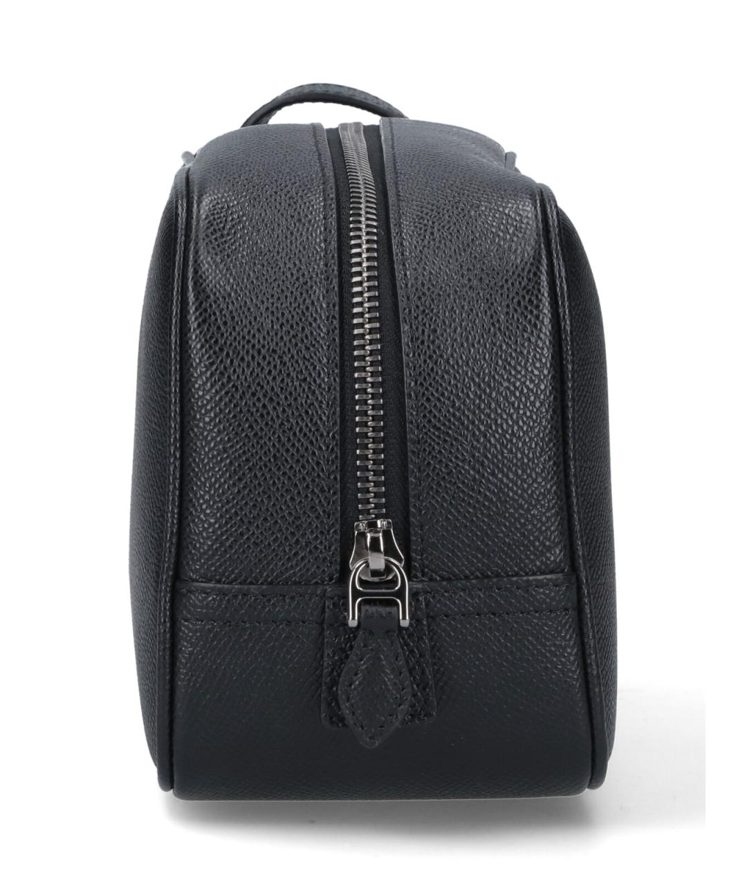 DOLCE&GABBANA Черная кожаная барсетка, фото 5