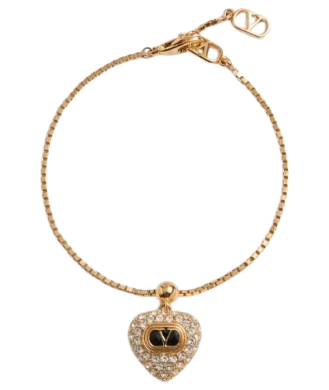 VALENTINO Золотой металлический браслет, фото 1