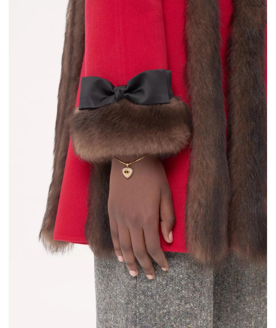 VALENTINO Золотой металлический браслет, фото 3