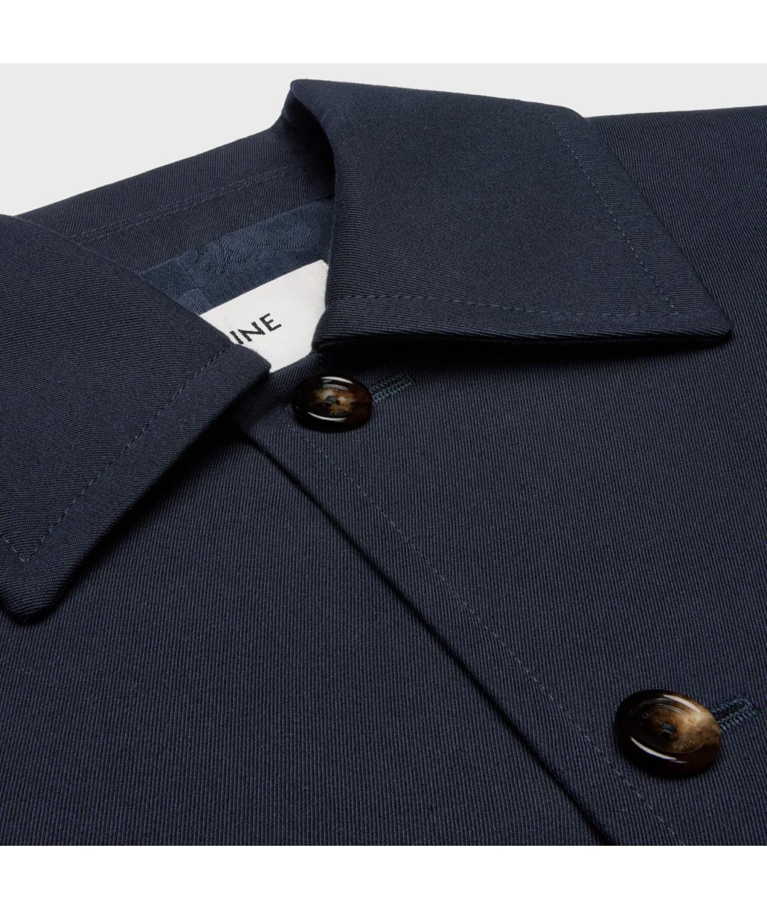 CELINE Темно-синяя хлопковая куртка, фото 3