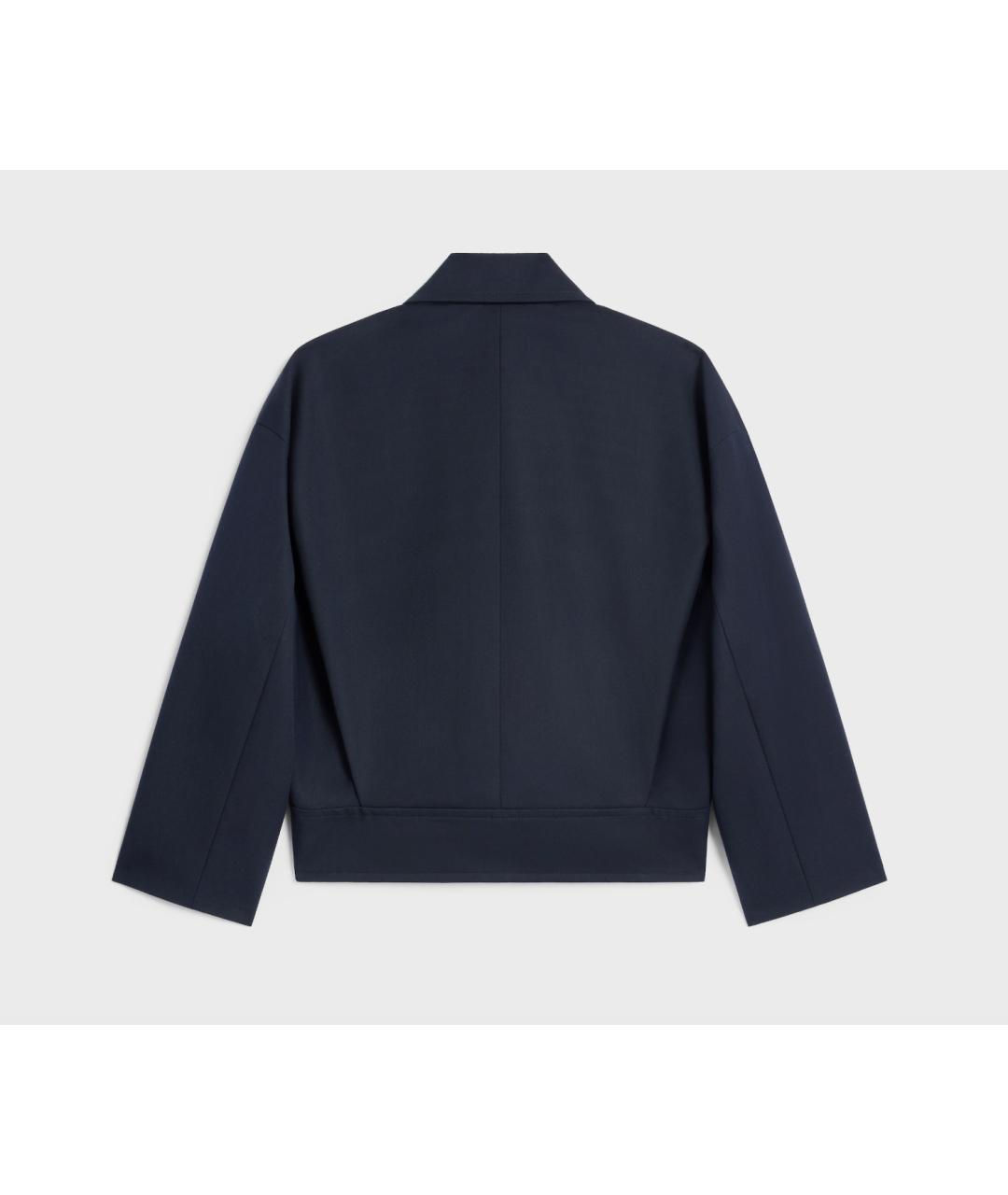 CELINE Темно-синяя хлопковая куртка, фото 2