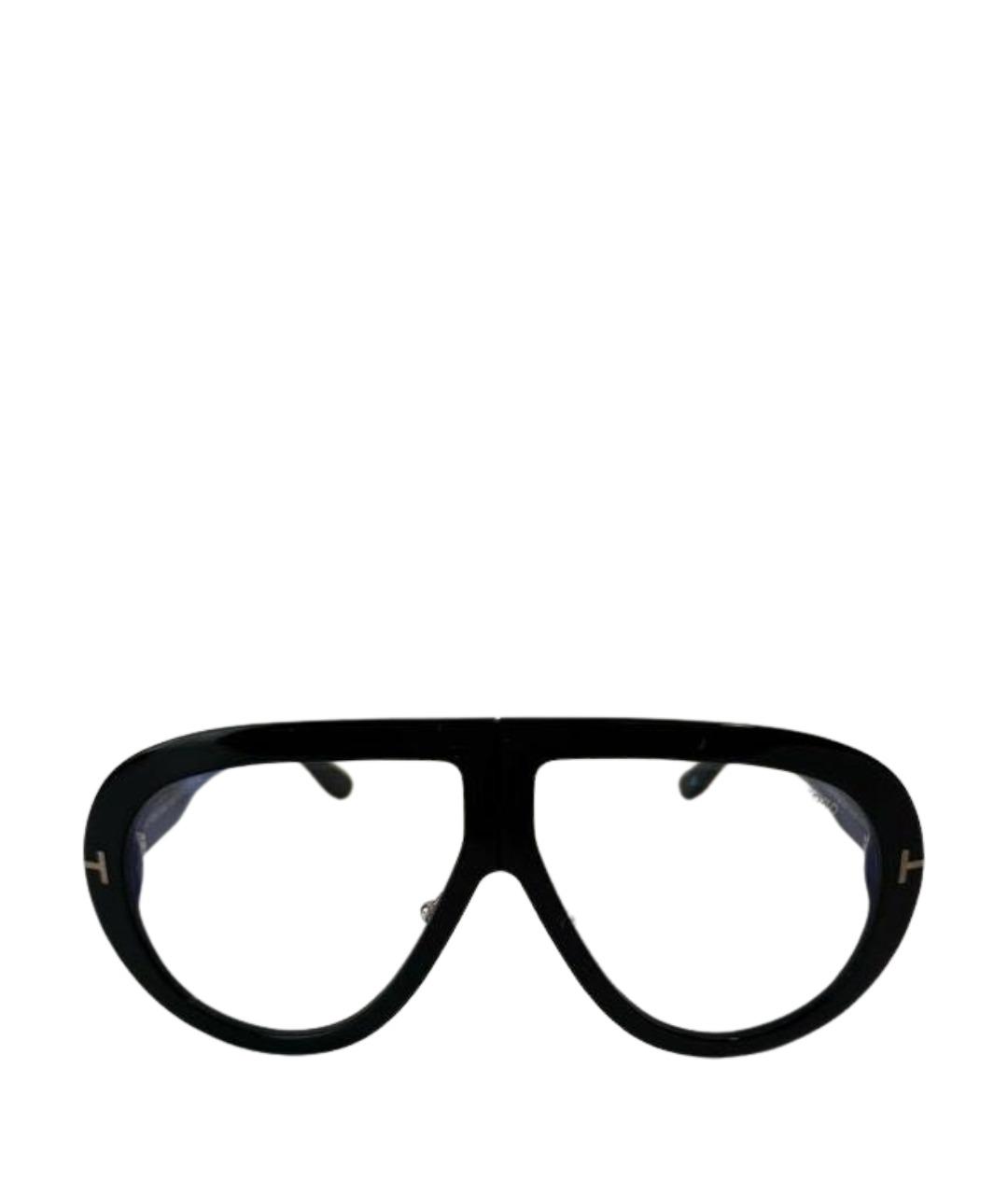 TOM FORD Черные пластиковые солнцезащитные очки, фото 1