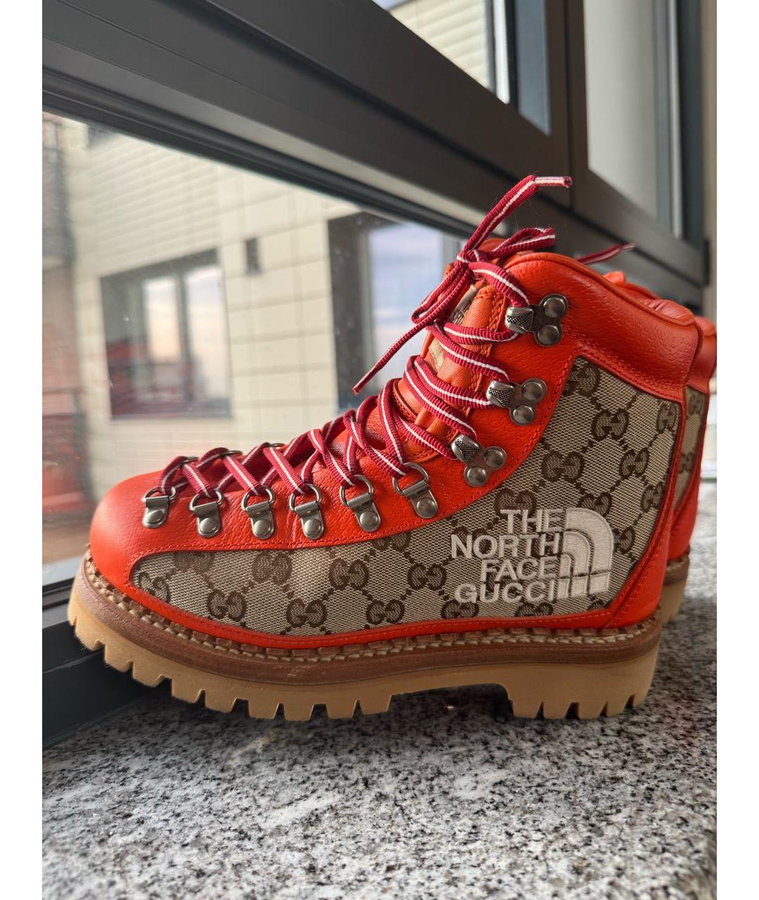 GUCCI Оранжевое ботинки, фото 9