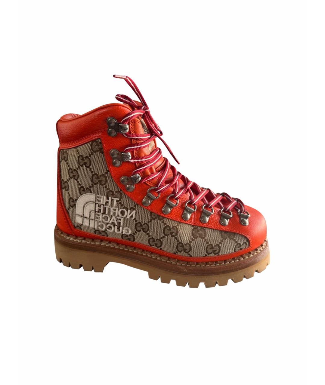 GUCCI Оранжевое ботинки, фото 1