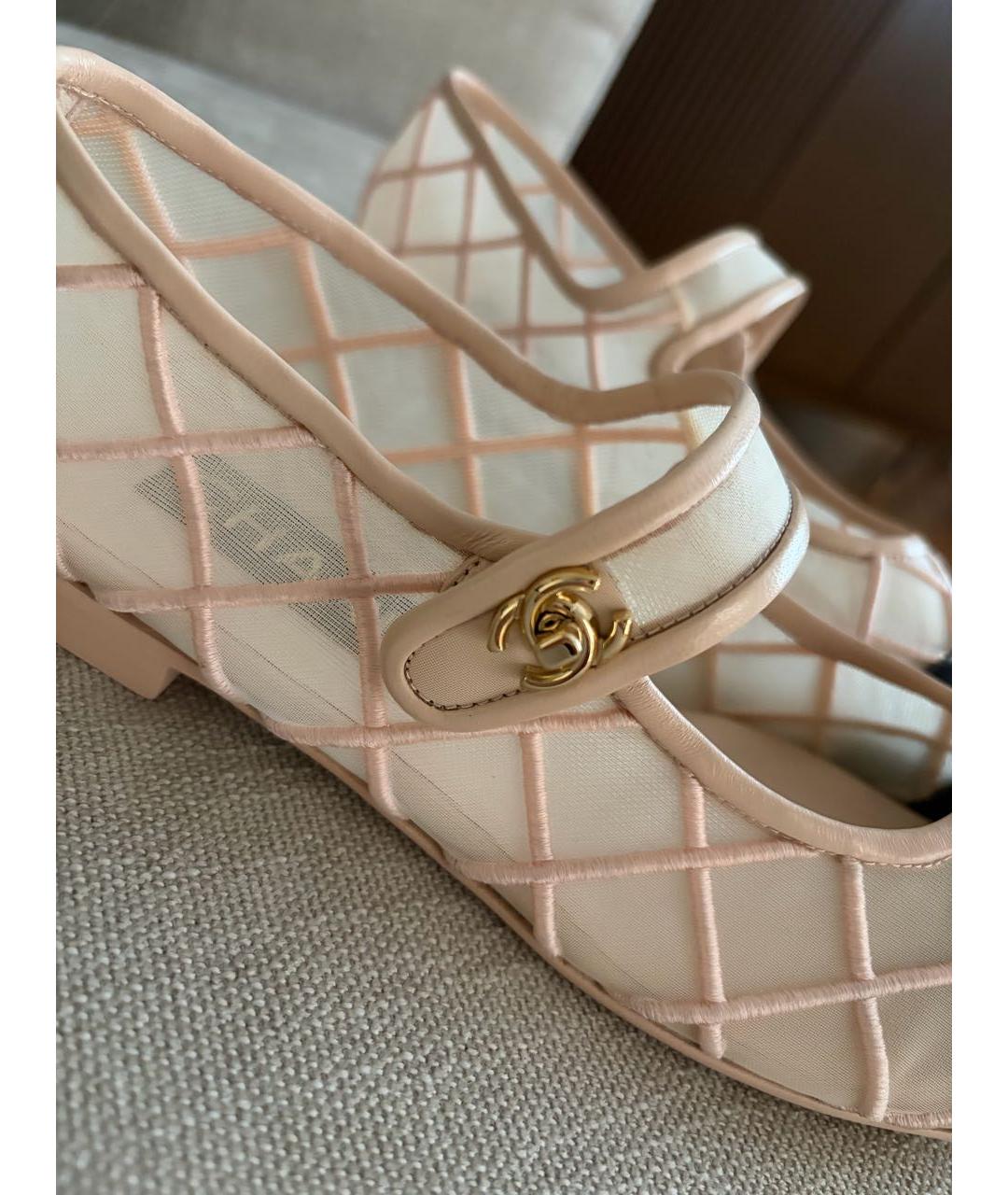 CHANEL Розовые балетки, фото 3