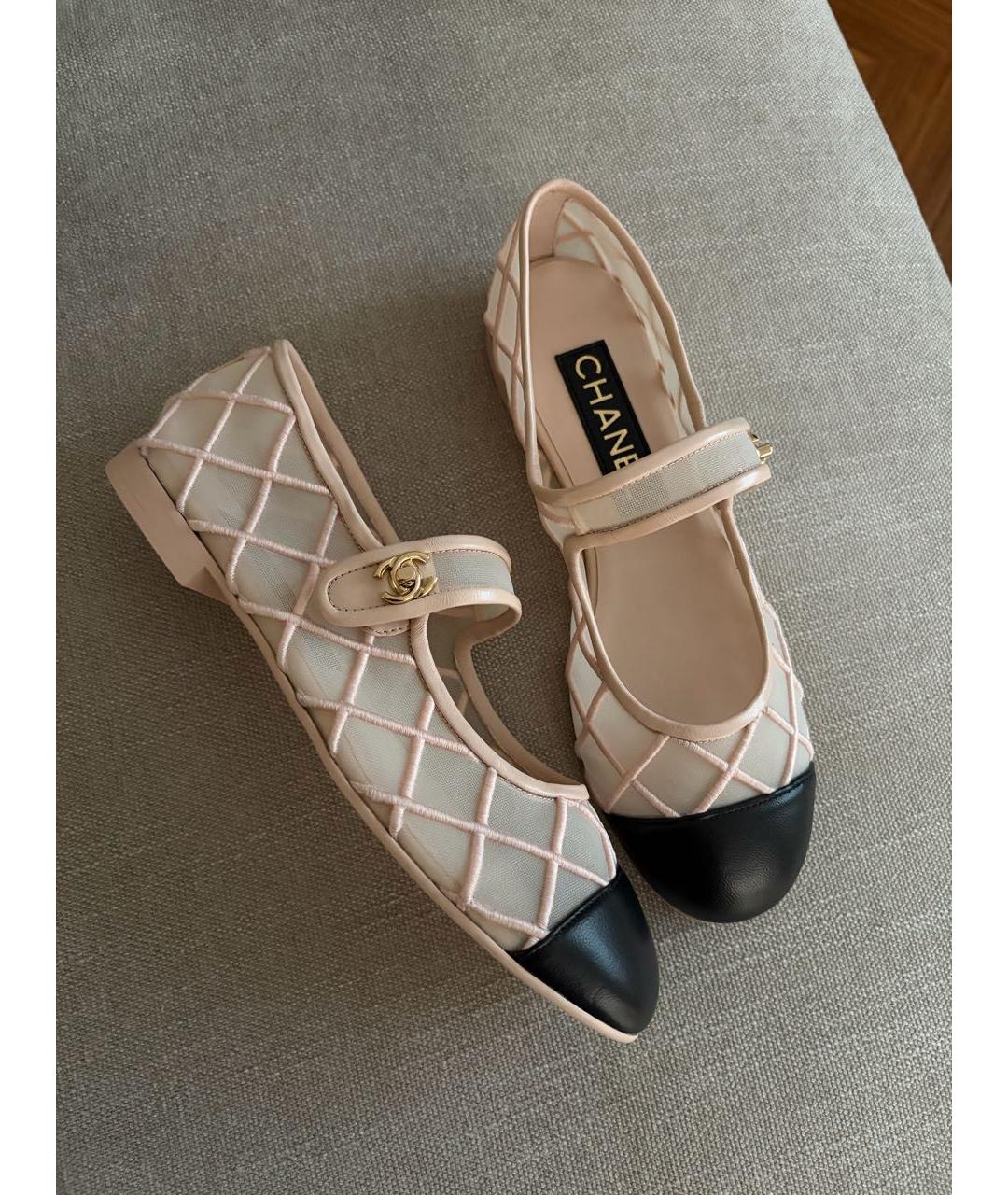 CHANEL Розовые балетки, фото 5