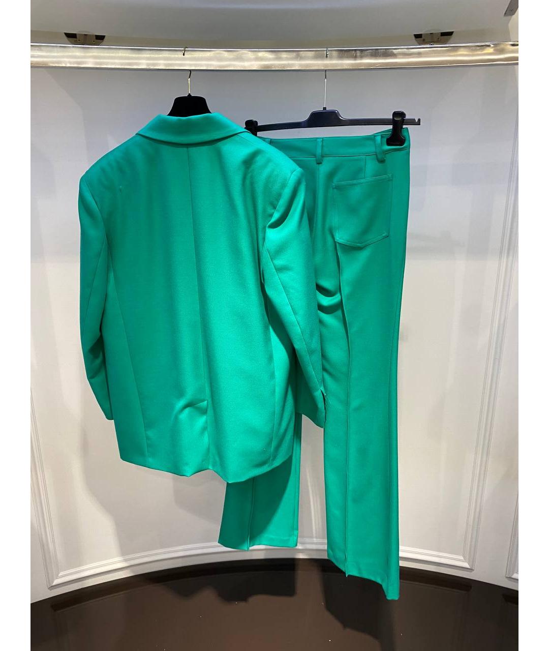 GIUSEPPE DI MORABITO Зеленый шерстяной костюм с брюками, фото 3