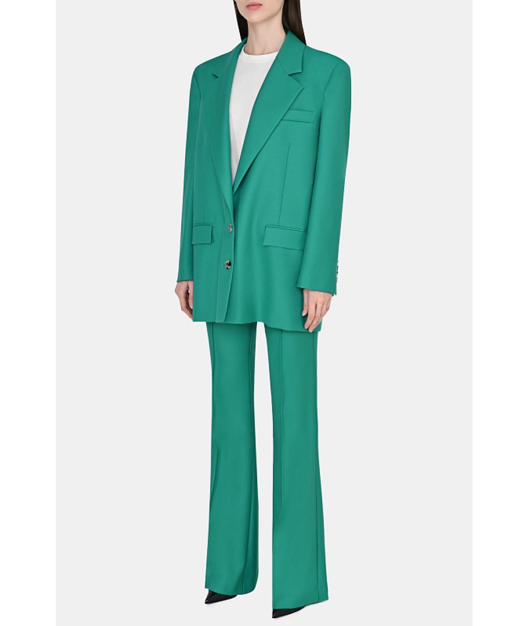 GIUSEPPE DI MORABITO Зеленый шерстяной костюм с брюками, фото 2