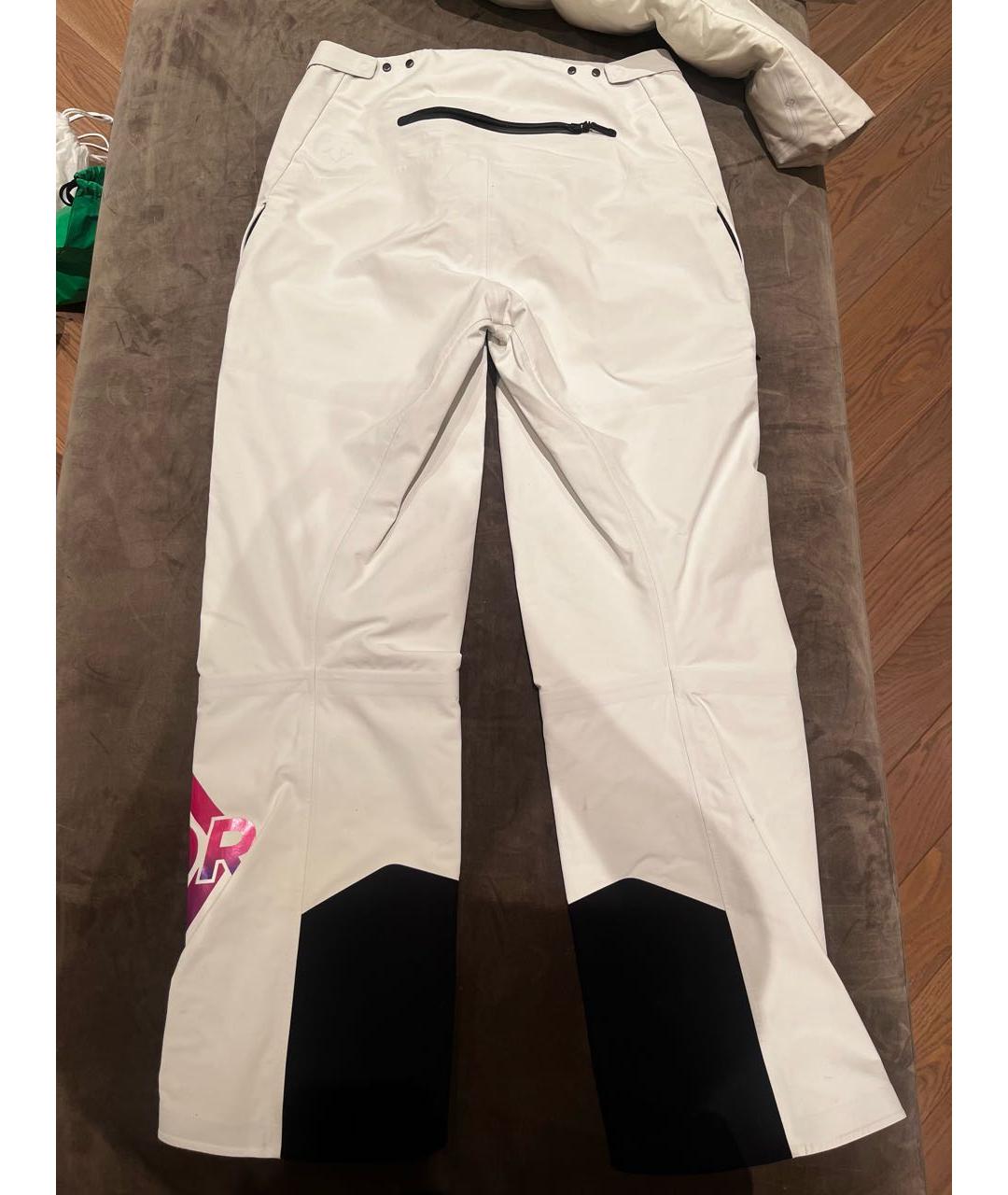 CHRISTIAN DIOR Белые полиамидовые повседневные брюки, фото 2