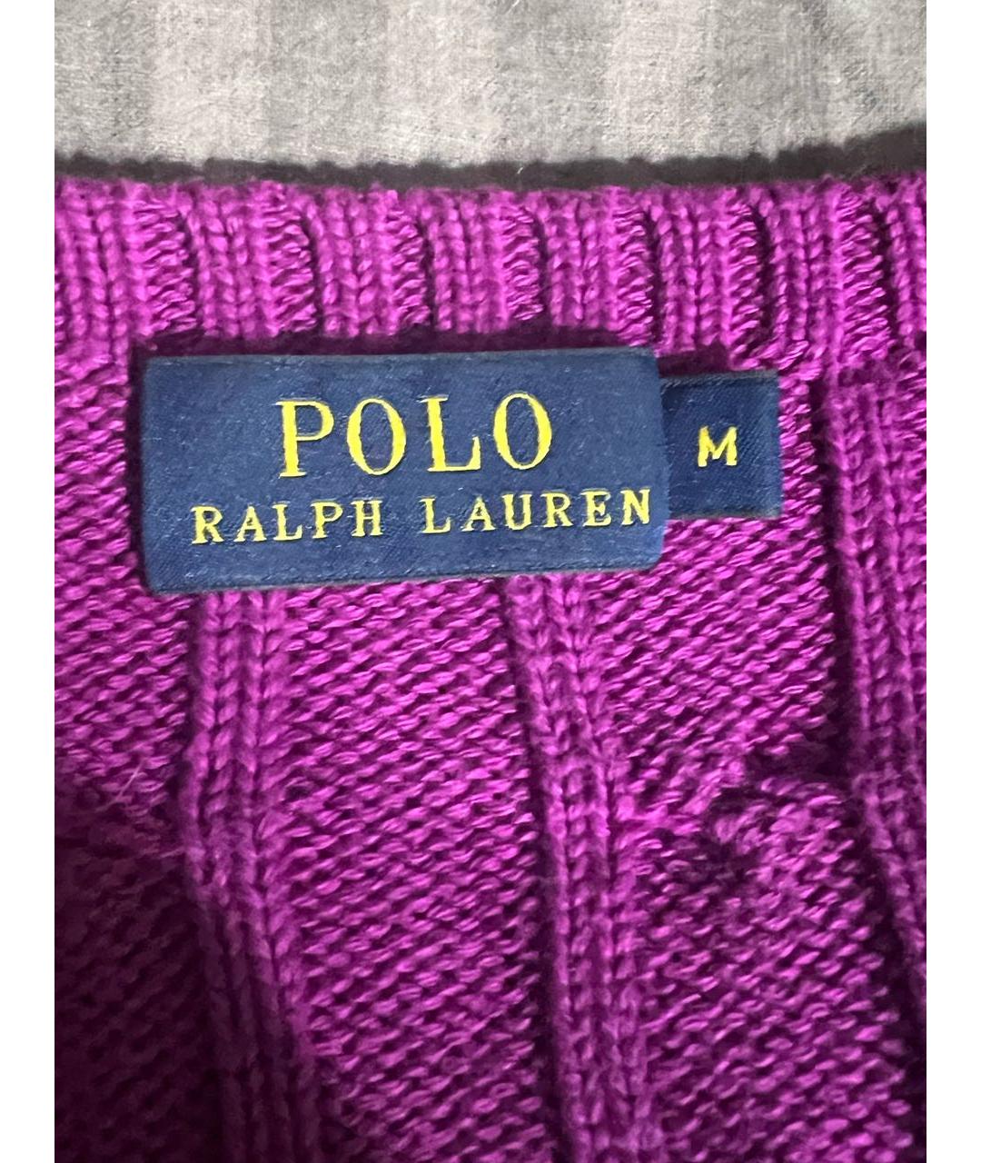 POLO RALPH LAUREN Фуксия хлопковый джемпер / свитер, фото 6