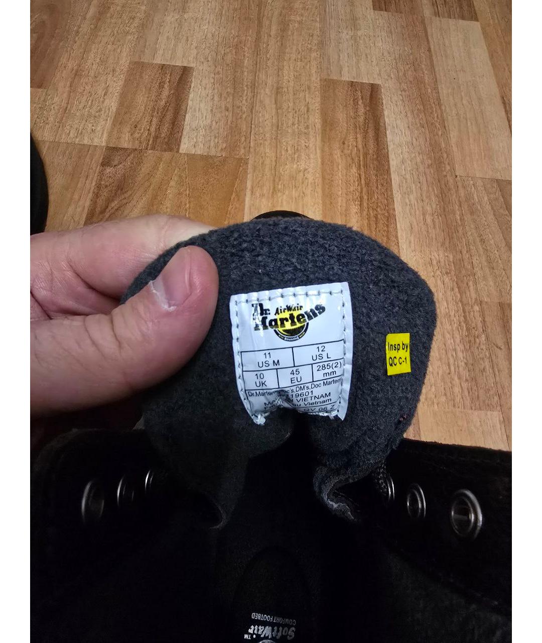 DR. MARTENS Бордовые кожаные высокие ботинки, фото 6