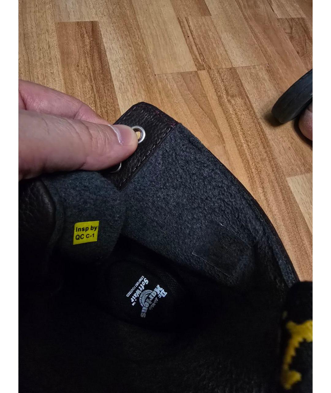 DR. MARTENS Бордовые кожаные высокие ботинки, фото 5