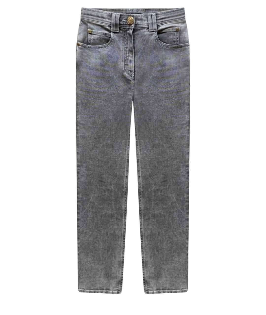 BALMAIN Антрацитовые джинсы слим, фото 1