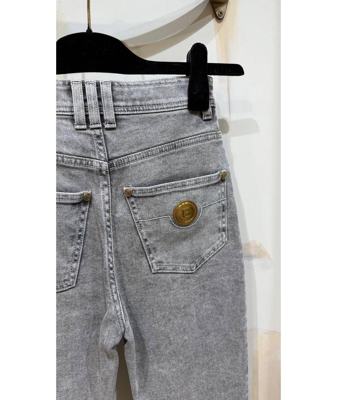 BALMAIN Антрацитовые джинсы слим, фото 4