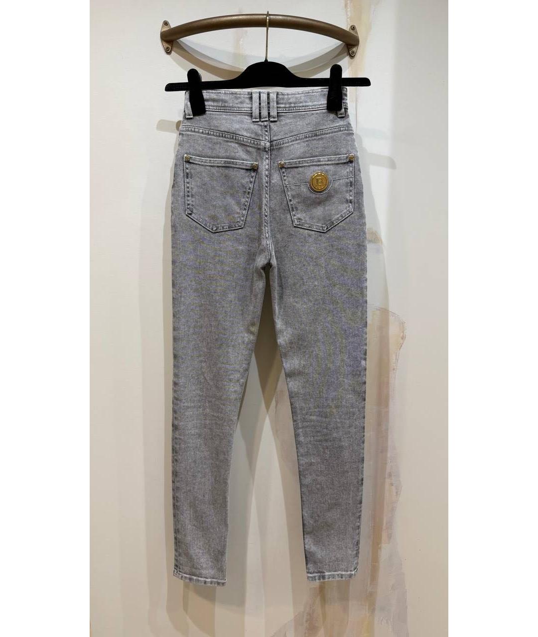 BALMAIN Антрацитовые джинсы слим, фото 3