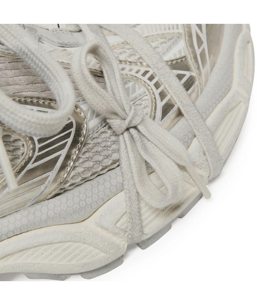 BALENCIAGA Бежевые текстильные низкие кроссовки / кеды, фото 7