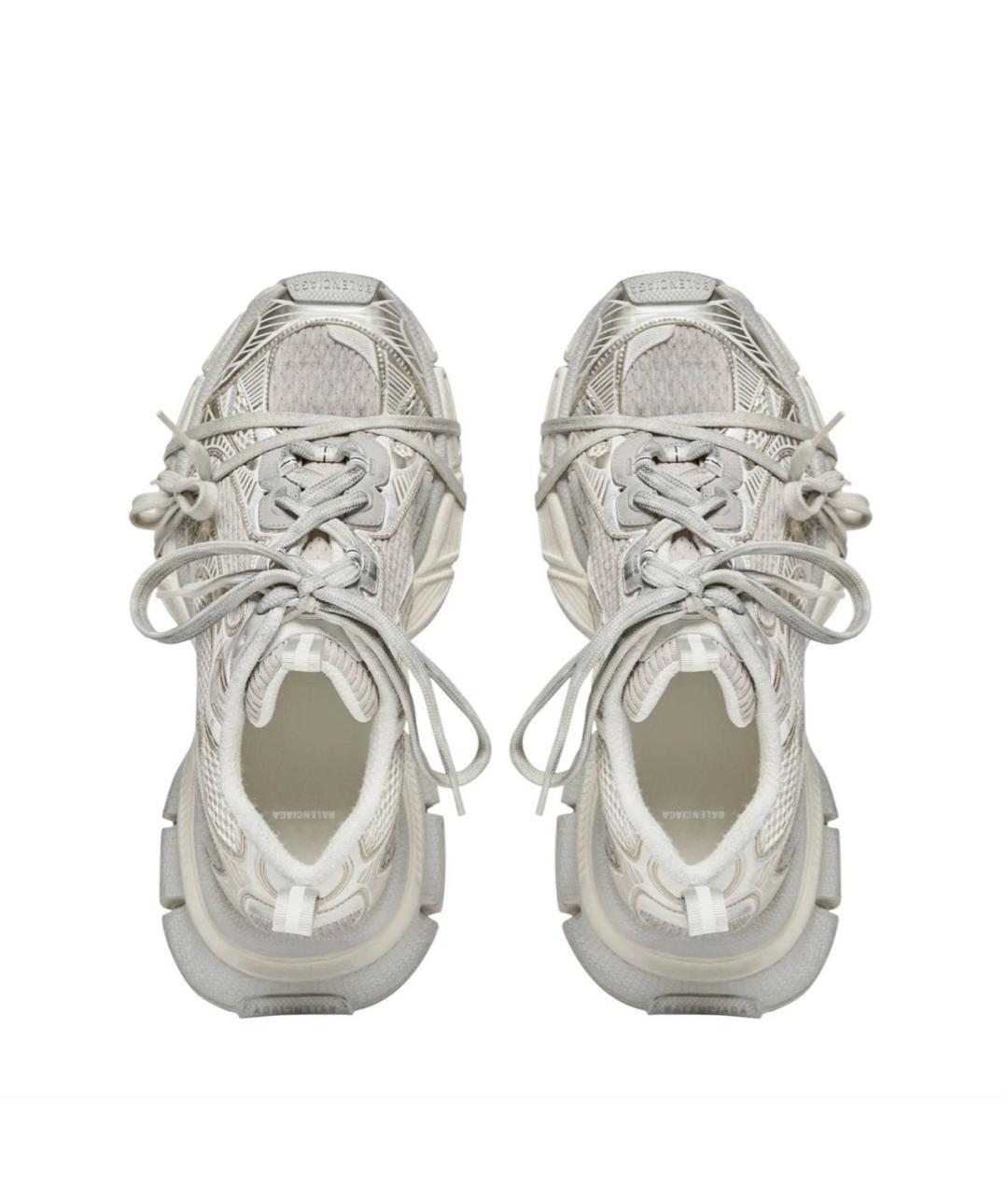 BALENCIAGA Бежевые текстильные низкие кроссовки / кеды, фото 2