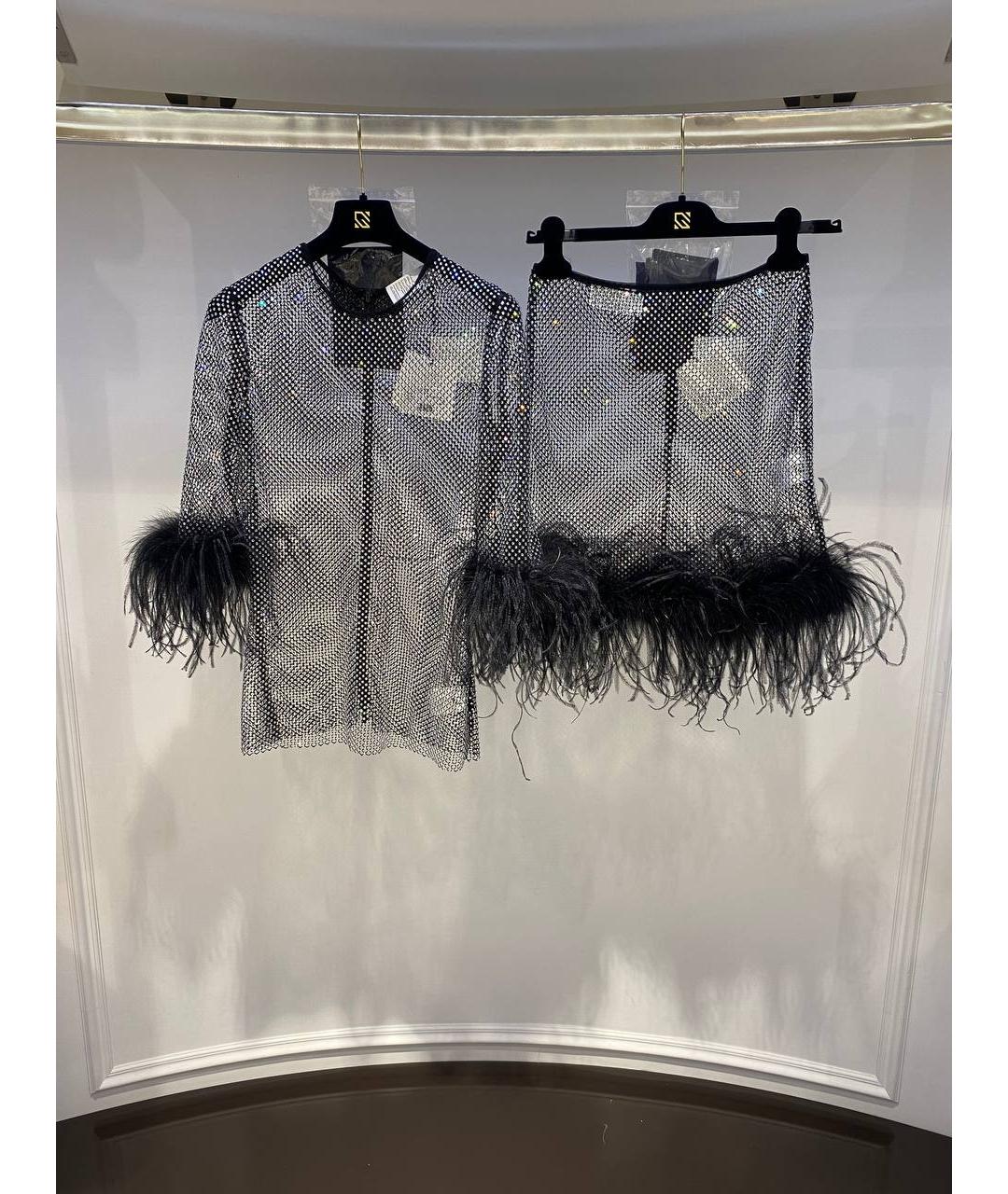 GIUSEPPE DI MORABITO Черный полиамидовый костюм с юбками, фото 4