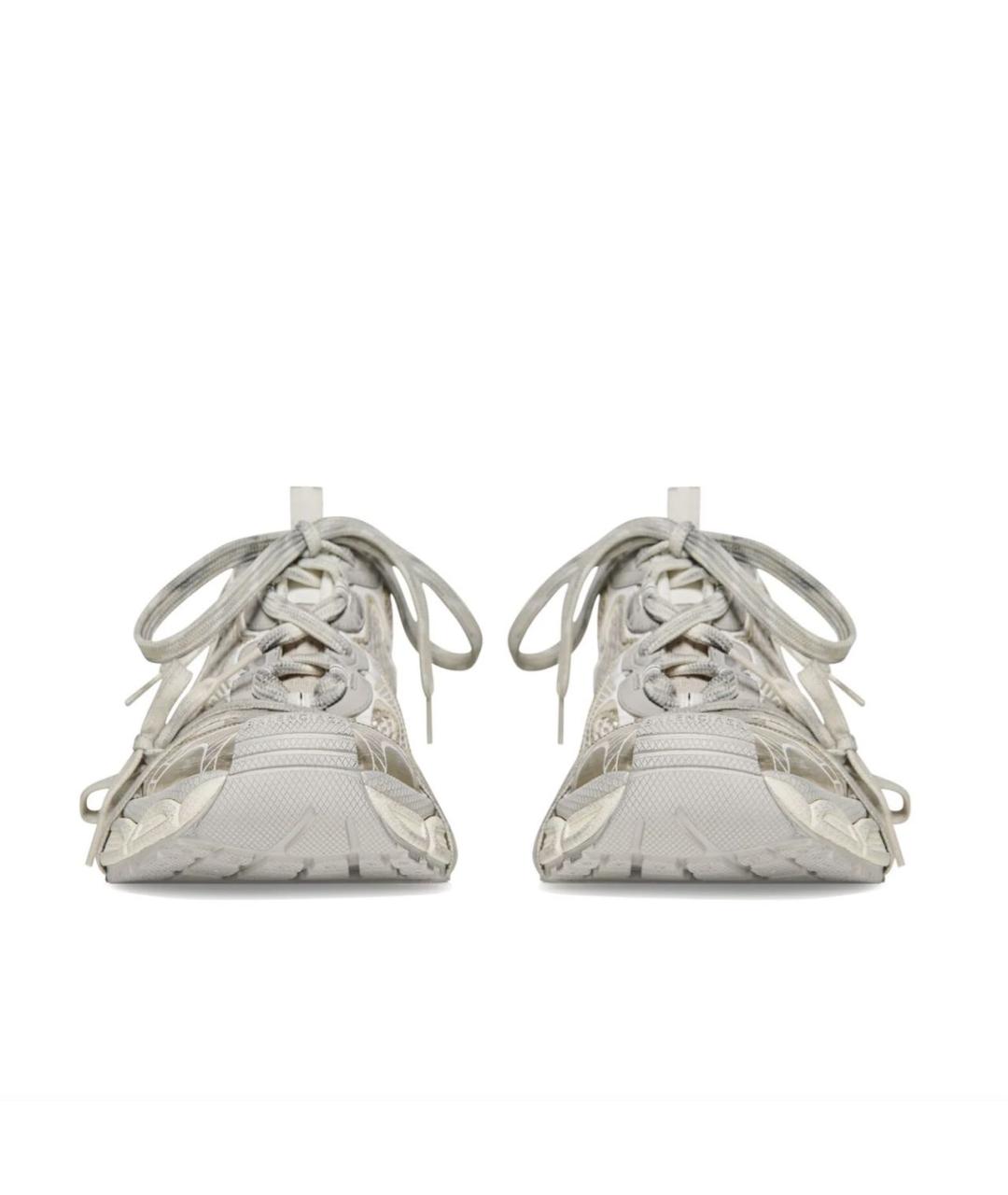 BALENCIAGA Бежевые текстильные кроссовки, фото 4