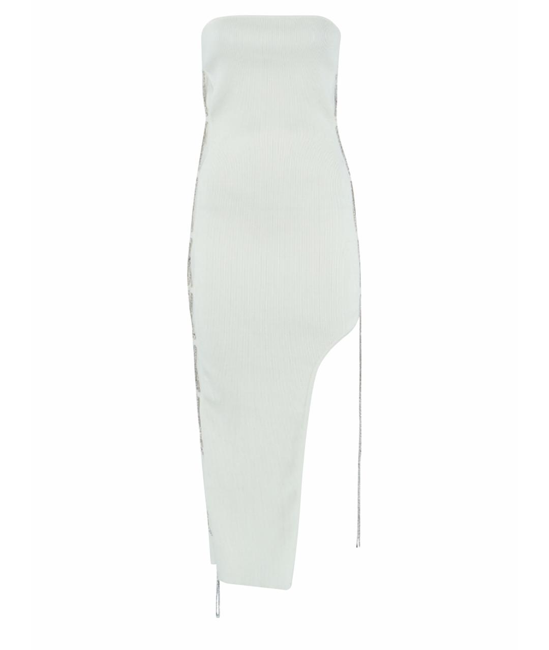 GIUSEPPE DI MORABITO Белое хлопковое вечернее платье, фото 1