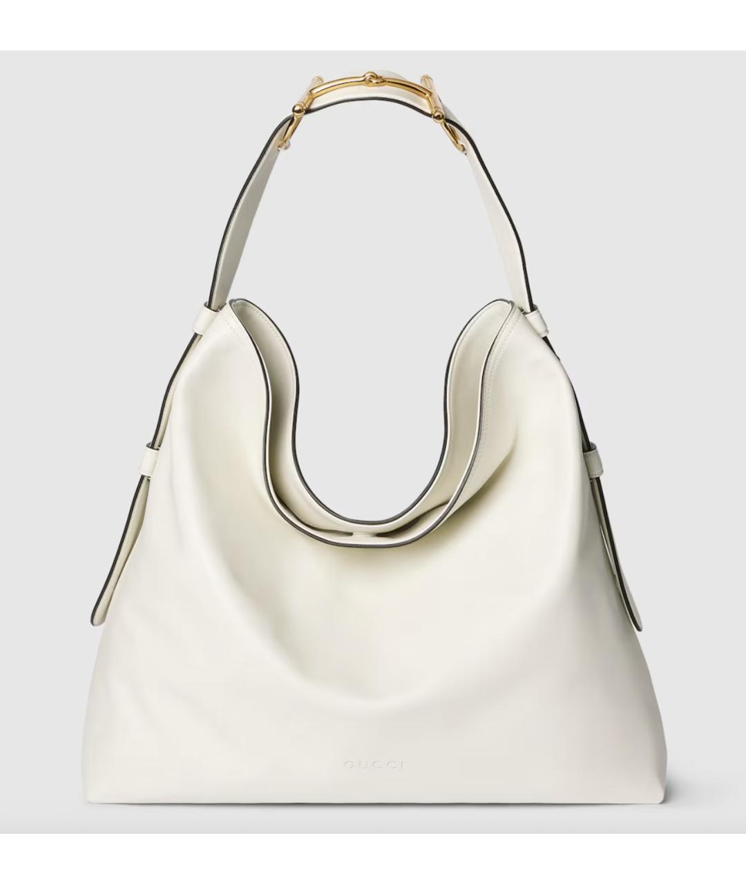 GUCCI Белая кожаная сумка через плечо, фото 8