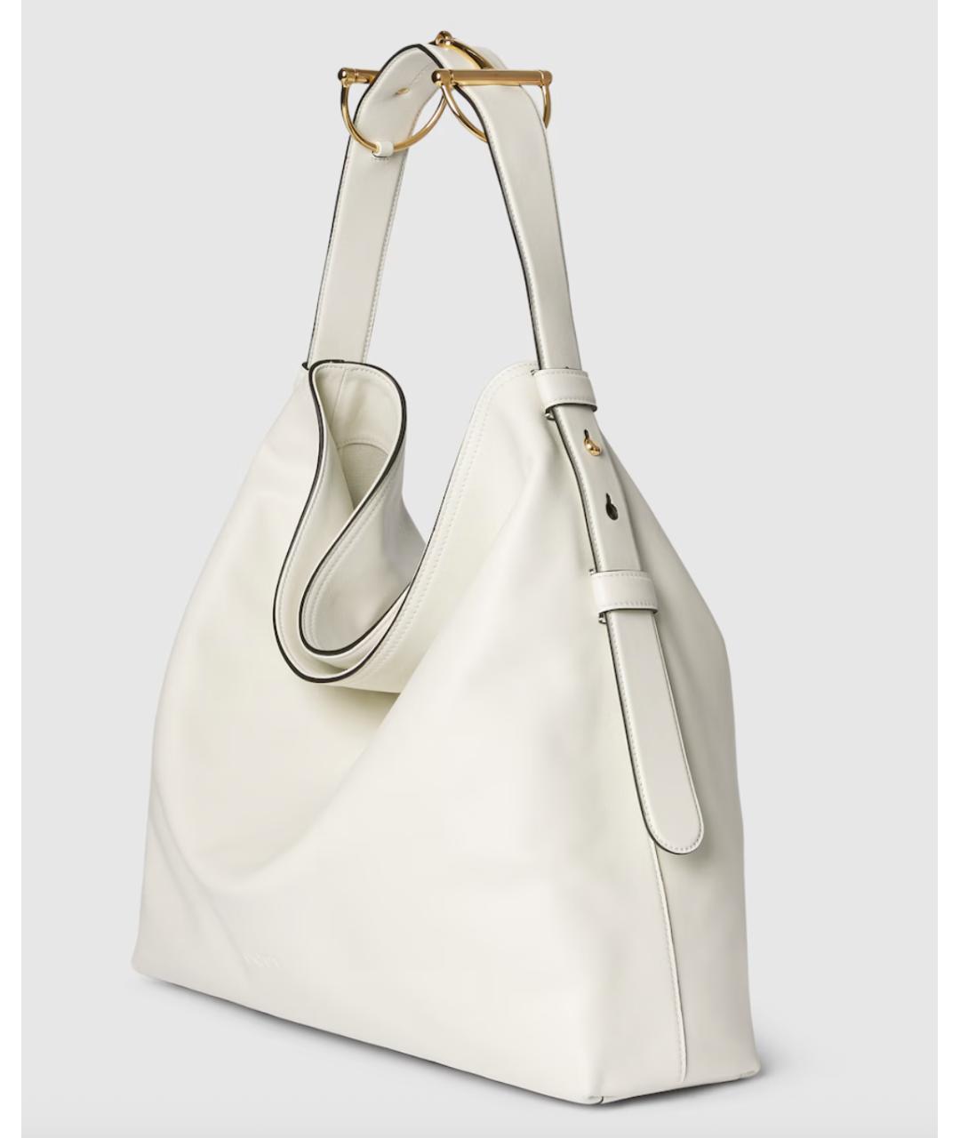 GUCCI Белая кожаная сумка через плечо, фото 3