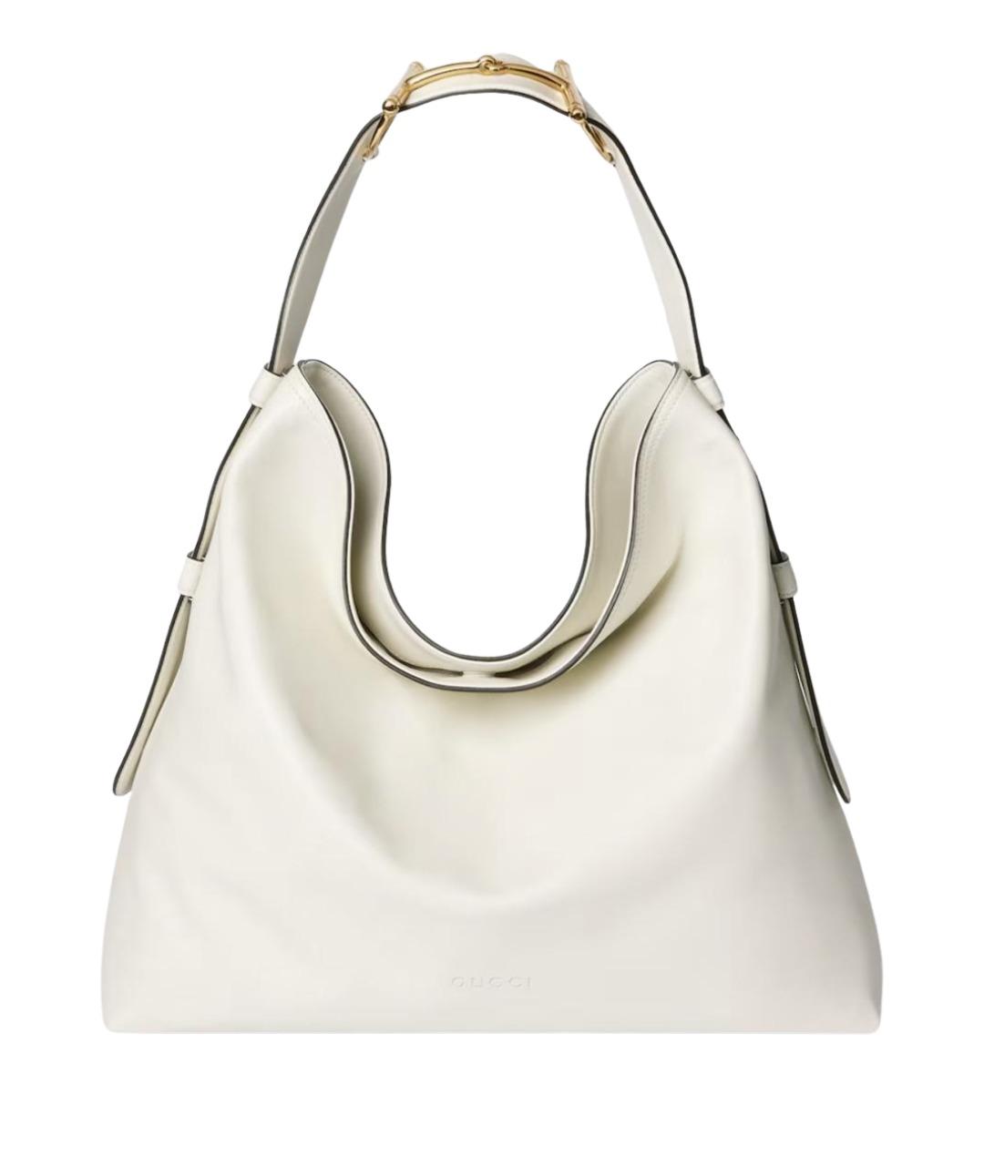 GUCCI Белая кожаная сумка через плечо, фото 1