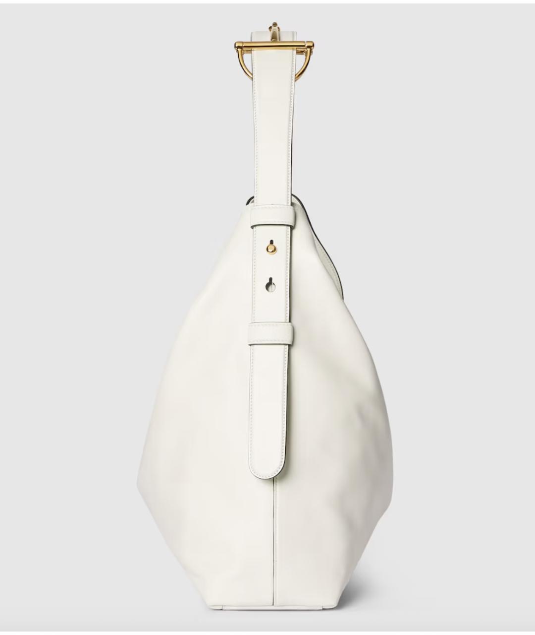 GUCCI Белая кожаная сумка через плечо, фото 6