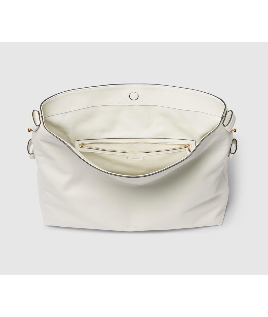 GUCCI Белая кожаная сумка через плечо, фото 7