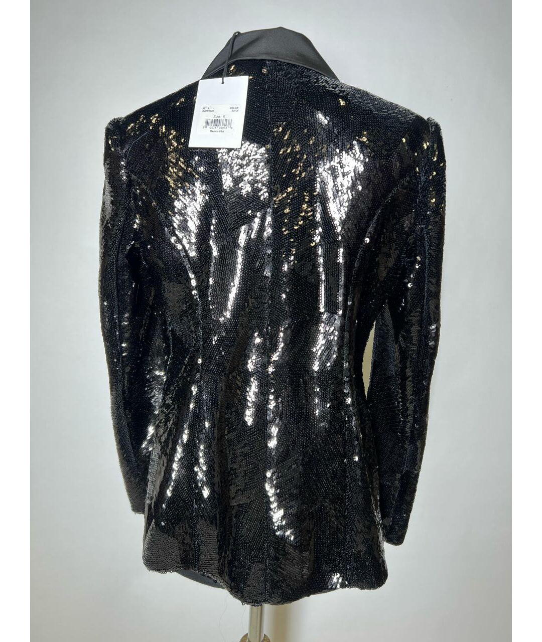 BRANDON MAXWELL Черный шелковый жакет/пиджак, фото 3
