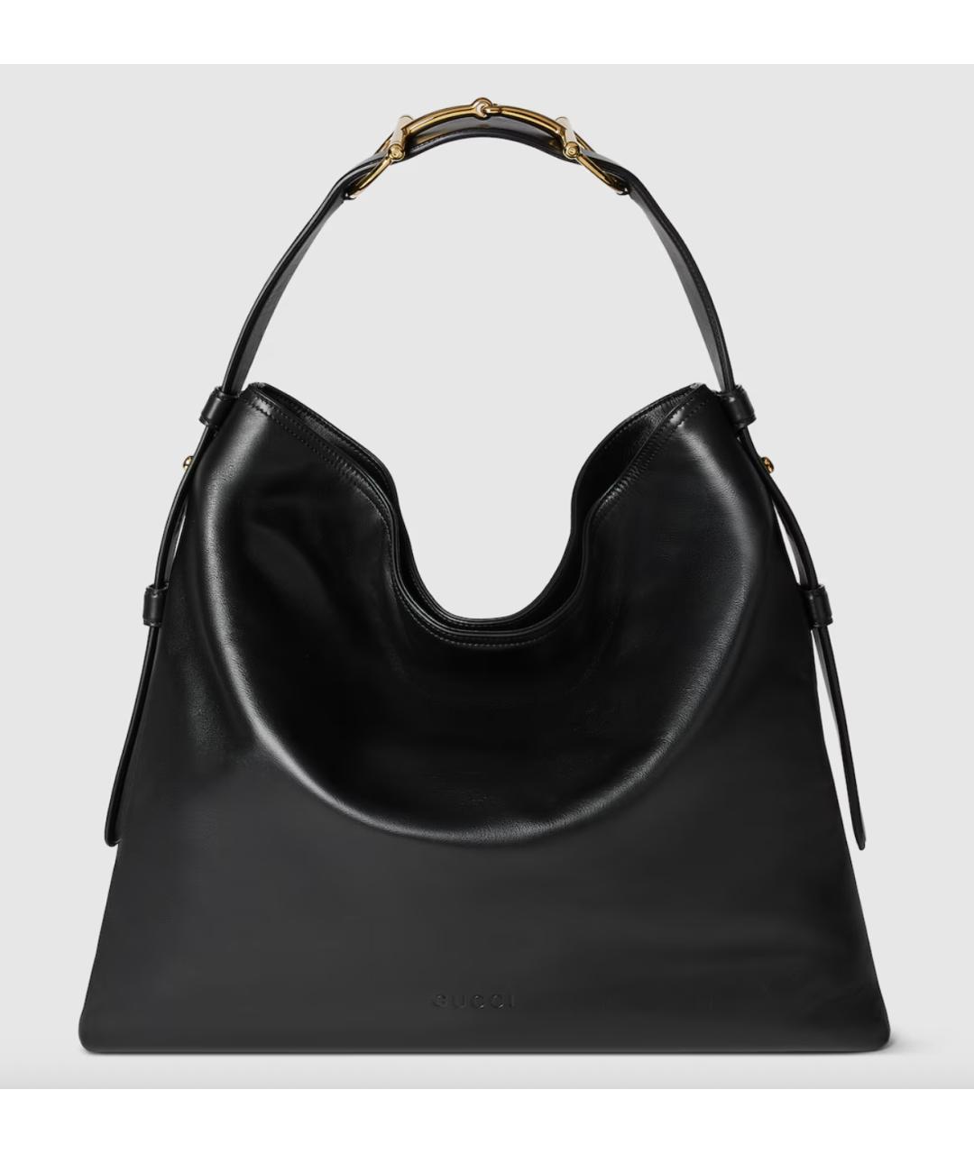 GUCCI Черная кожаная сумка через плечо, фото 7