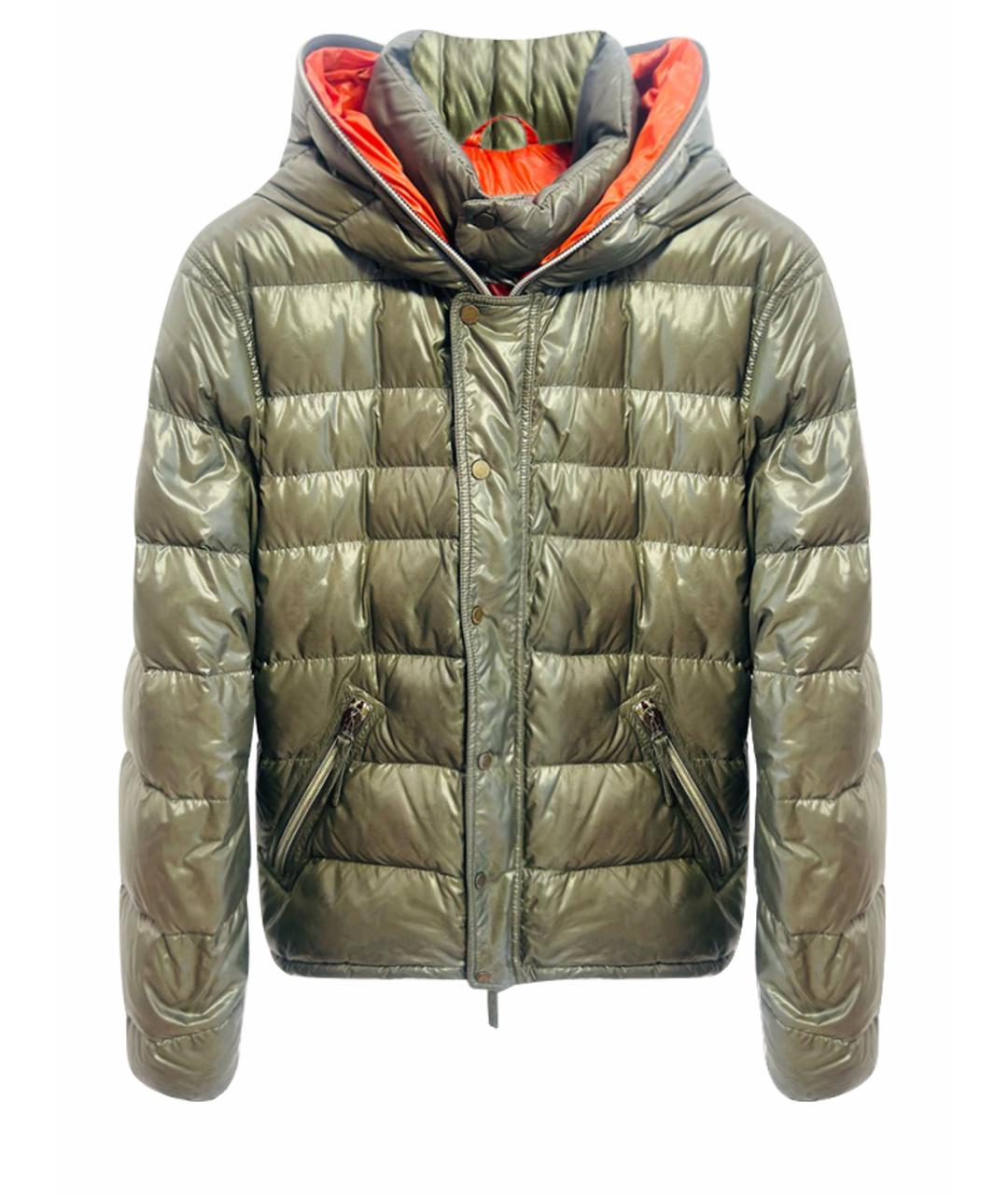 DUVETICA Хаки полиамидовый пуховик, фото 1