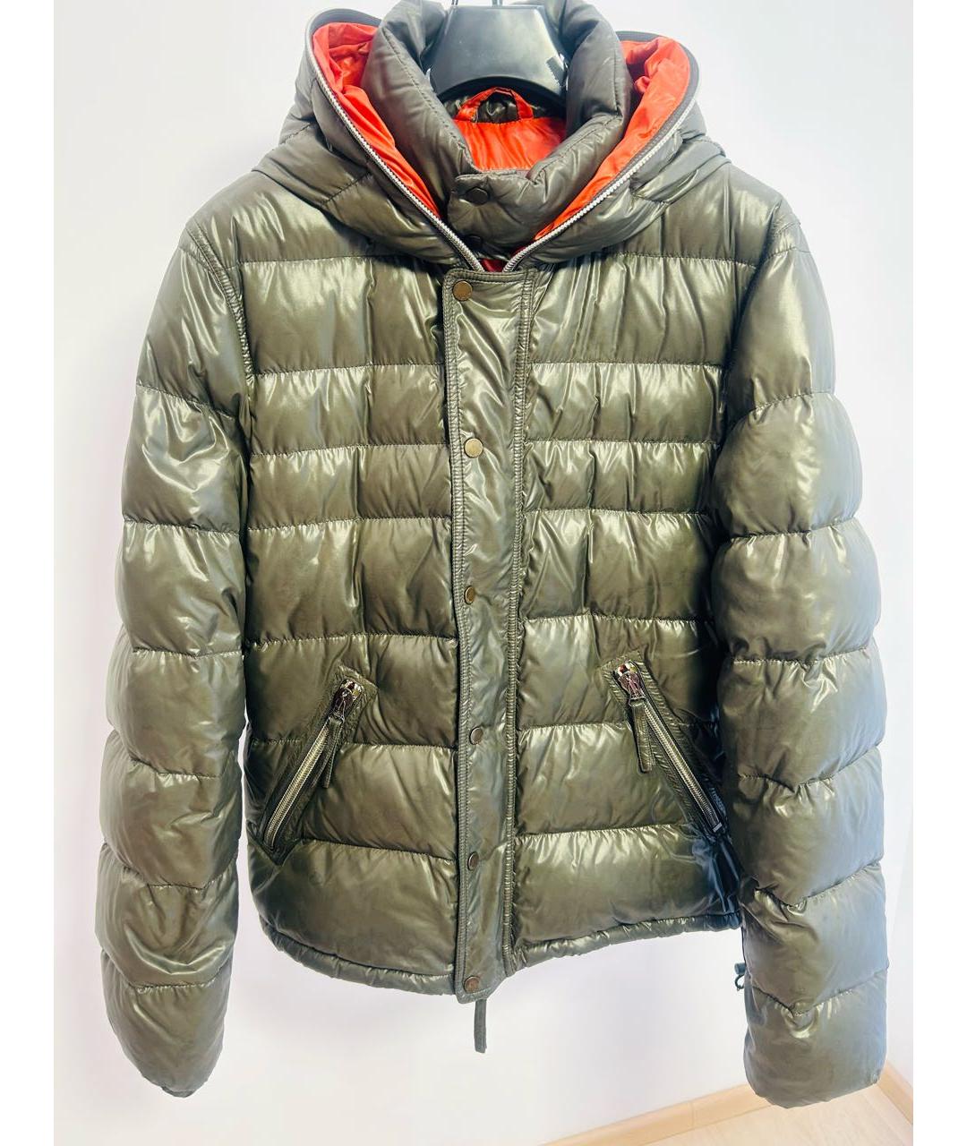 DUVETICA Хаки полиамидовый пуховик, фото 9
