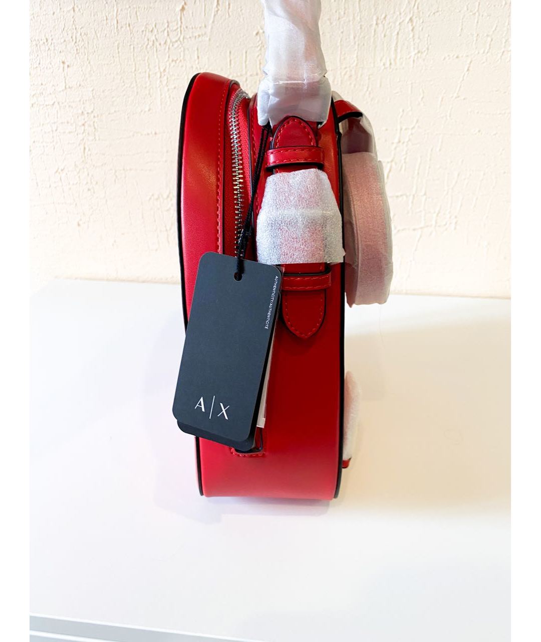EMPORIO ARMANI Красный рюкзак из искусственной кожи, фото 3