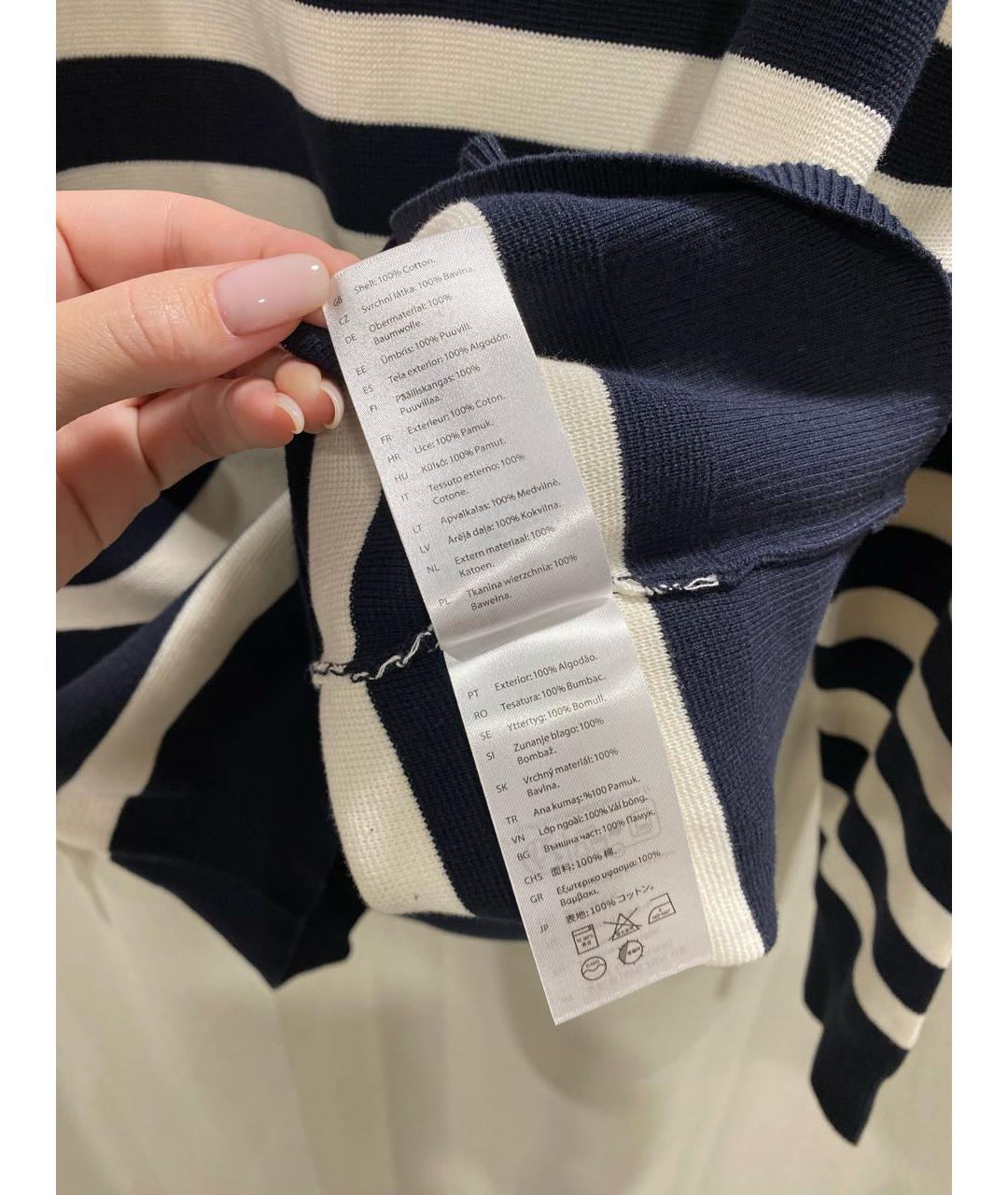 COS Темно-синий хлопковый джемпер / свитер, фото 7