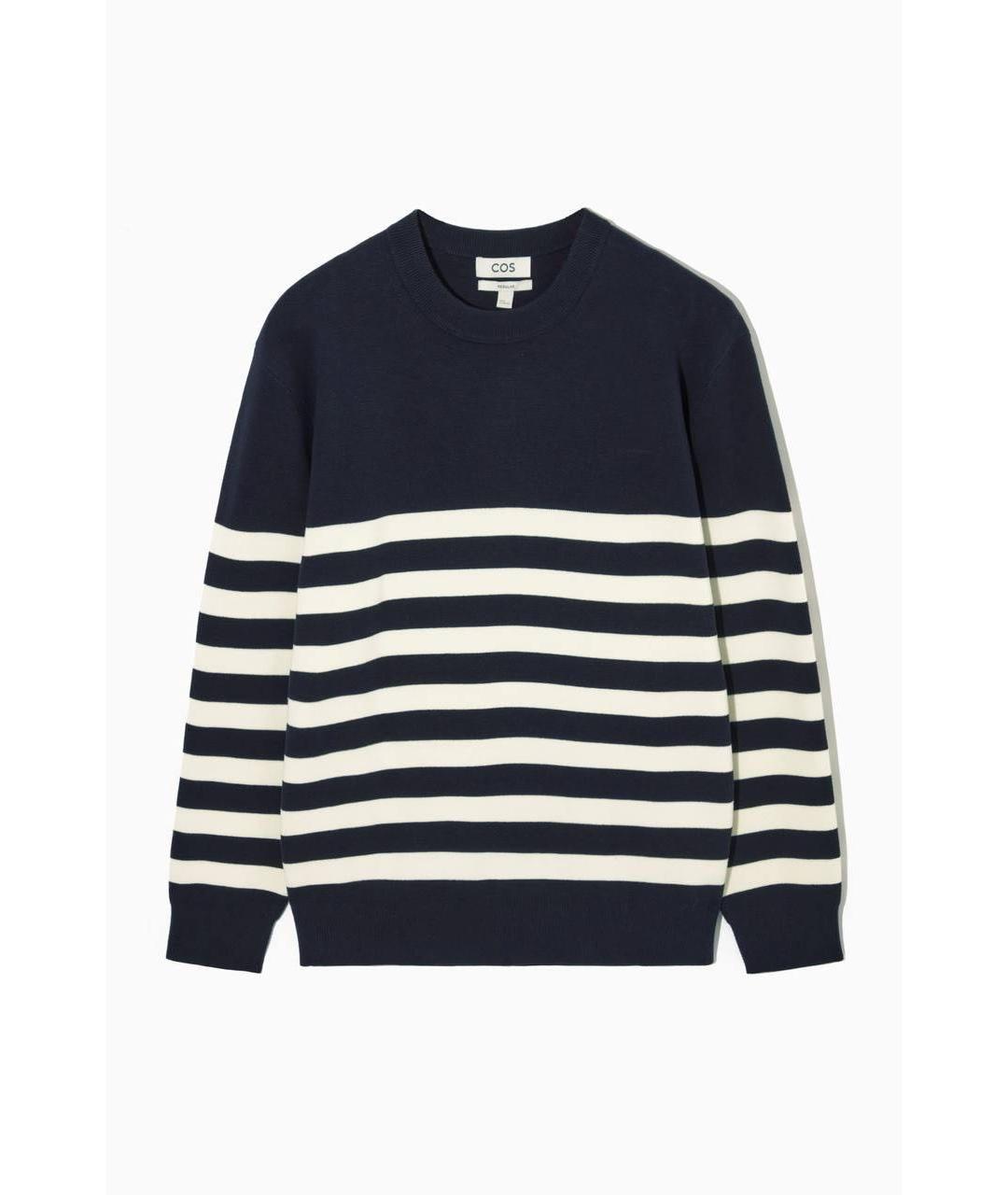 COS Темно-синий хлопковый джемпер / свитер, фото 9