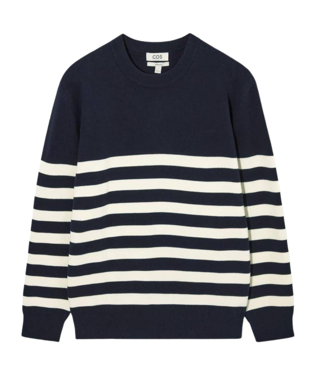 COS Темно-синий хлопковый джемпер / свитер, фото 1