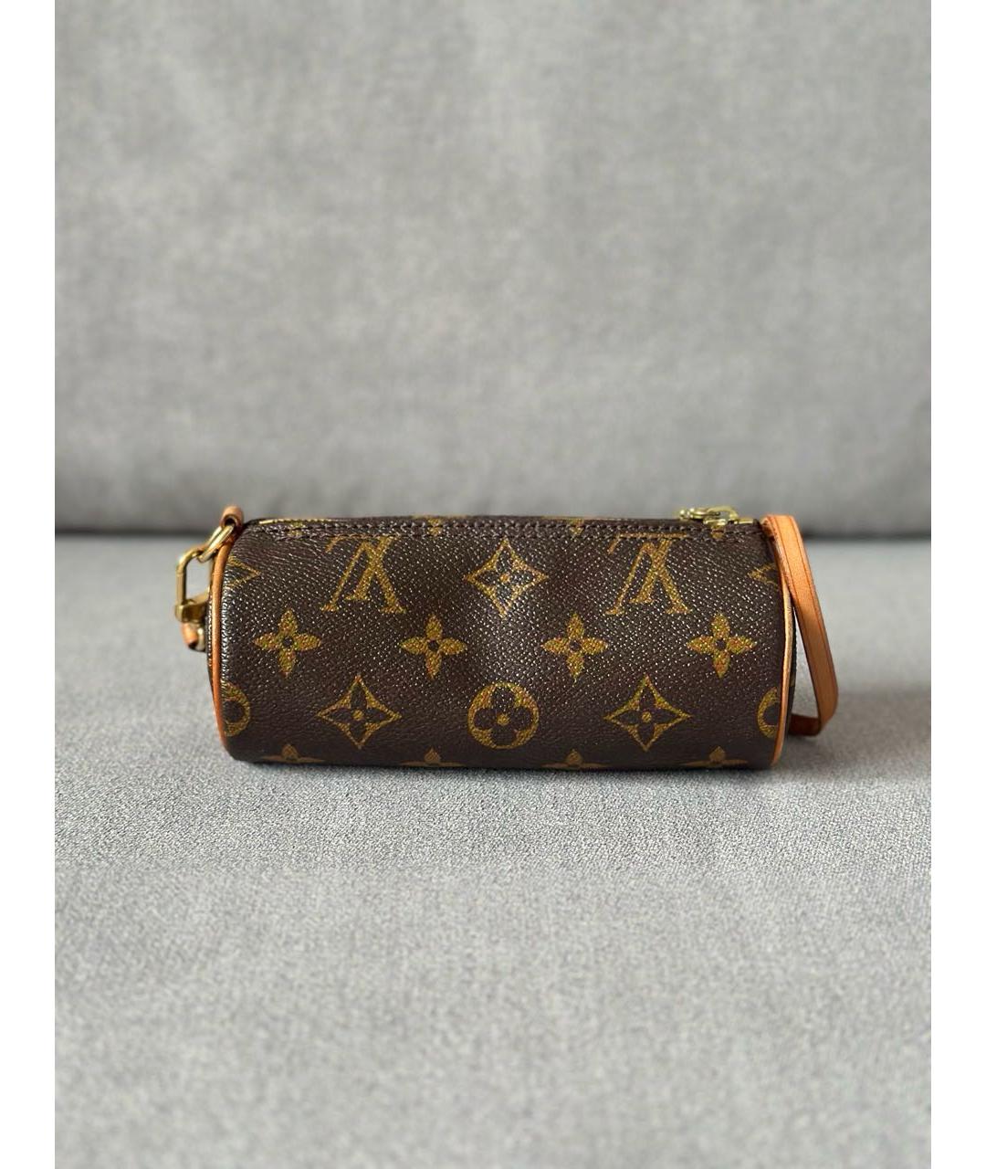LOUIS VUITTON Коричневая сумка с короткими ручками, фото 4