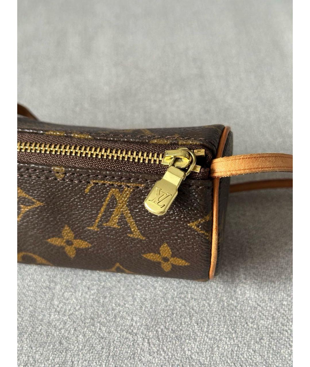 LOUIS VUITTON Коричневая сумка с короткими ручками, фото 7