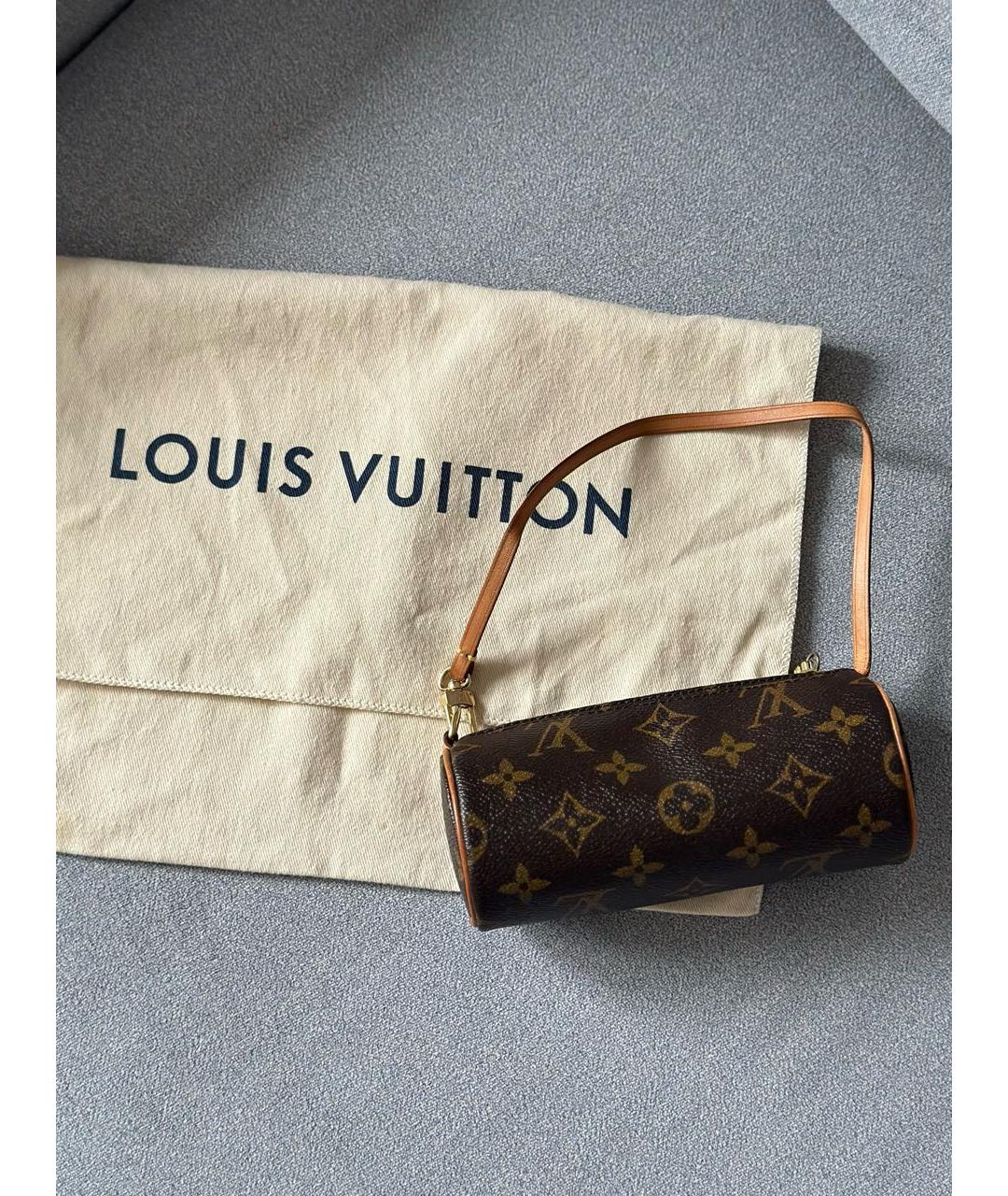 LOUIS VUITTON Коричневая сумка с короткими ручками, фото 2
