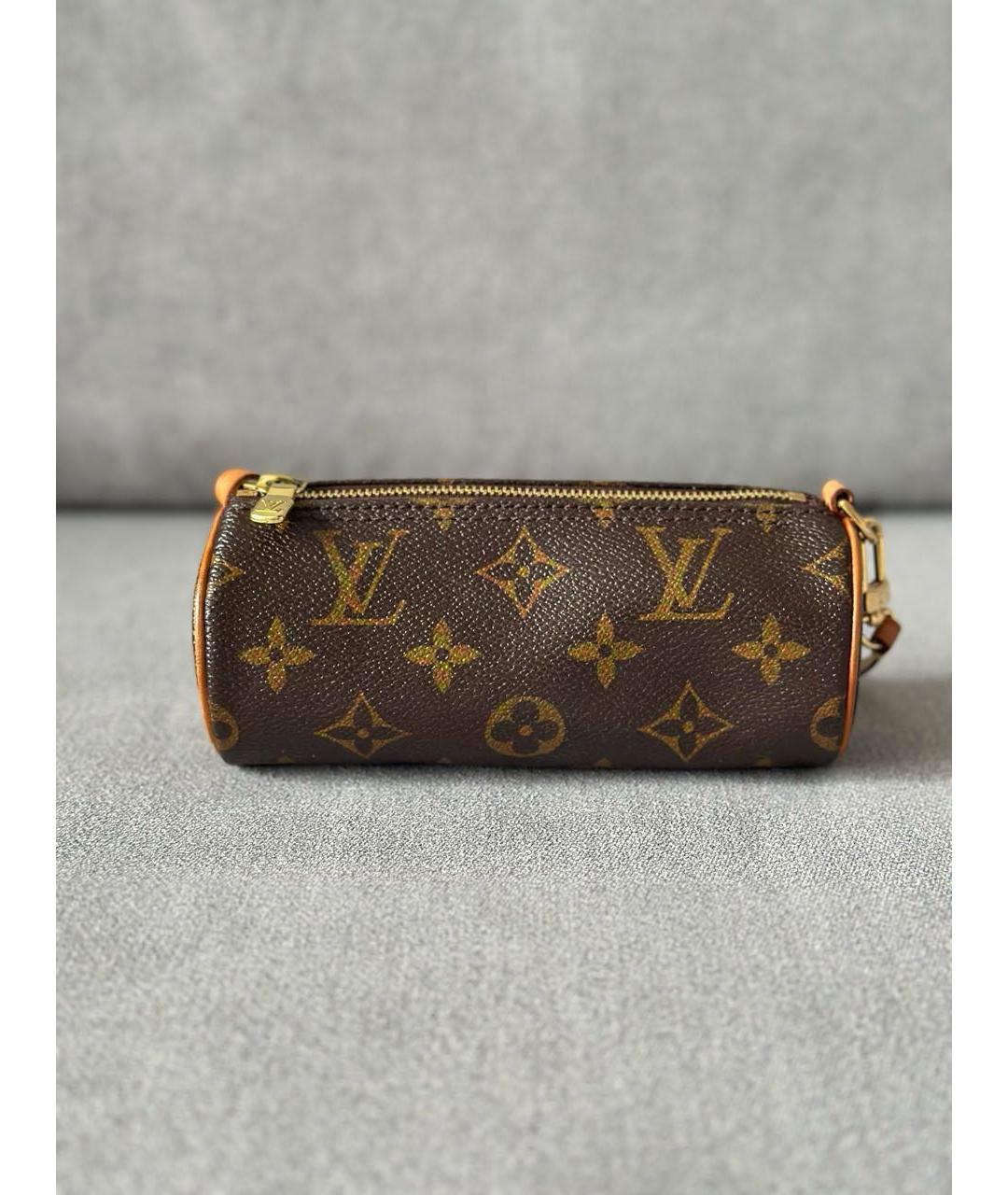 LOUIS VUITTON Коричневая сумка с короткими ручками, фото 3