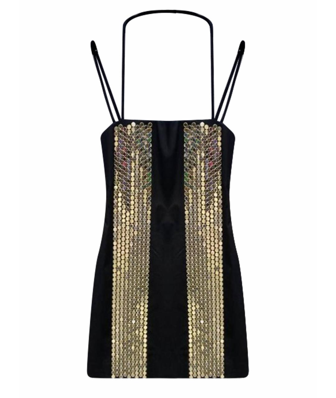 GIUSEPPE DI MORABITO Черное хлопковое вечернее платье, фото 1